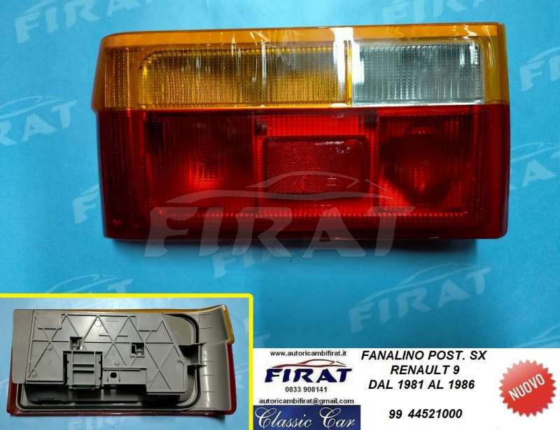 FANALINO RENAULT 9 81 - 86 POST.SX (44521000)